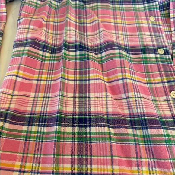 Ralph Lauren Cotton Plaid Button Down Shirt / large - Picture 12 of 12